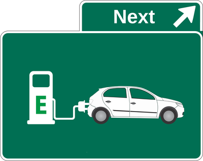 Stazione di ricarica per veicoli elettrici, segnaletica