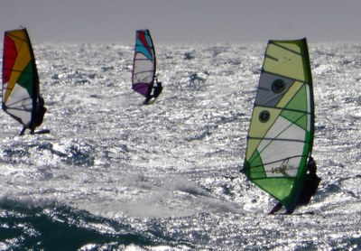 Surfisti tra le onde di Carro