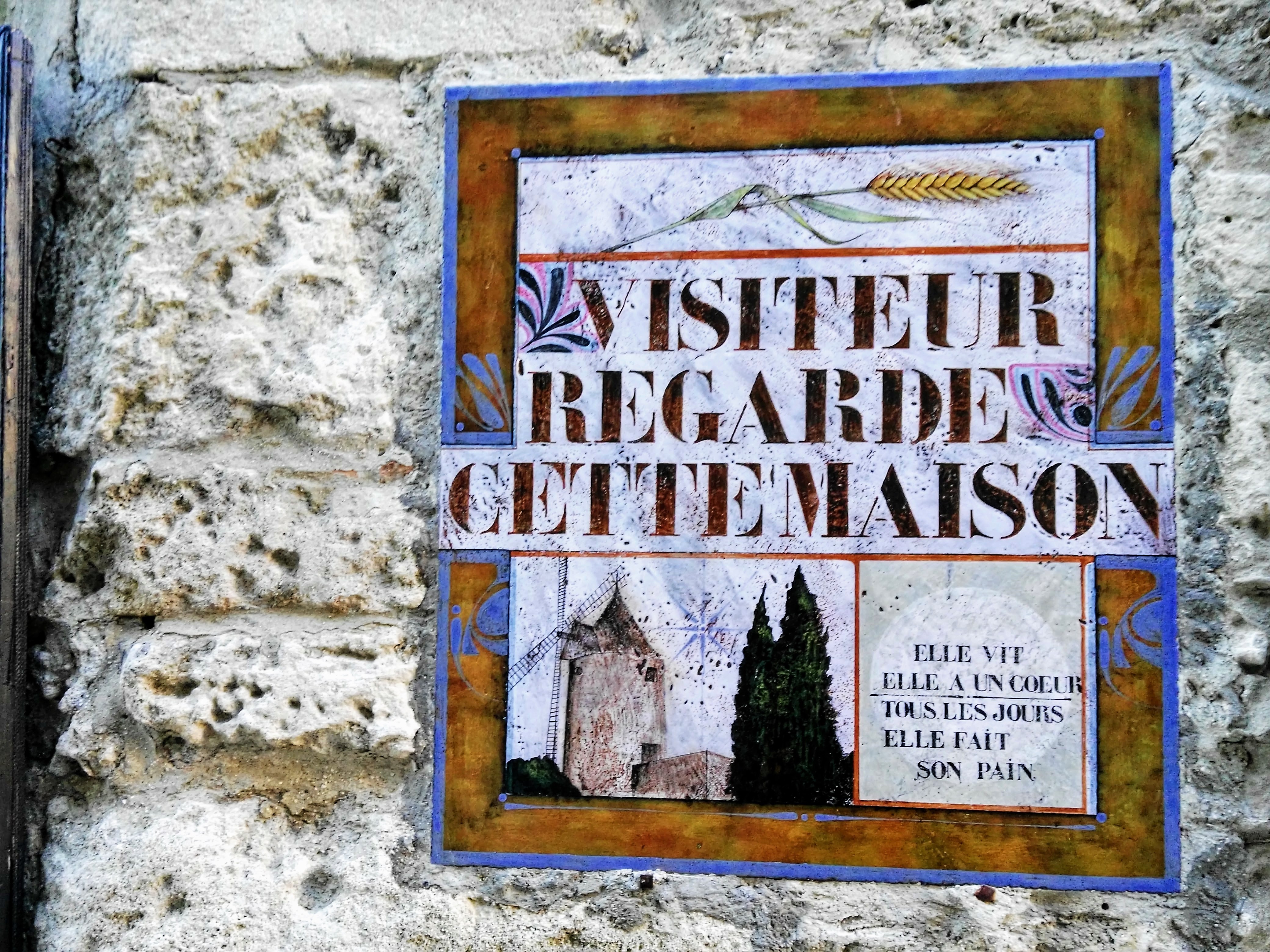 Targa del vecchio mulino di Les Baux
