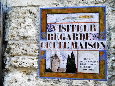Targa del vecchio mulino di Les Baux
