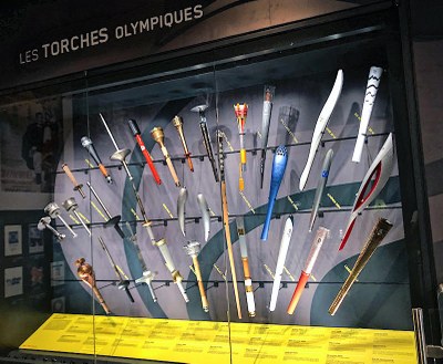 Torches Olympiques © Musée National du Sport