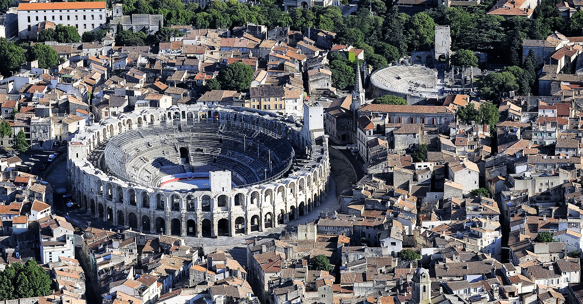 Veduta aerea di Arles © Lionel Roux