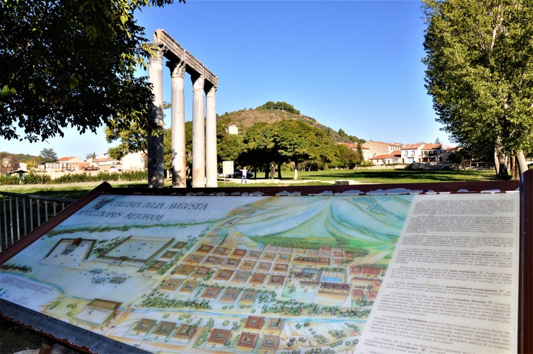 Via Domizia, colonne a Riez-la-Romaine, tavola illustrativa © ADT04