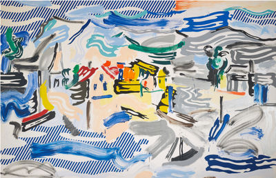 Villa Carmignac, Roy Lichtenstein, Fishing Village, 1986, Collection Carmignac © Estate of Roy Lichtenstein New York  Adagp, Paris, 2022