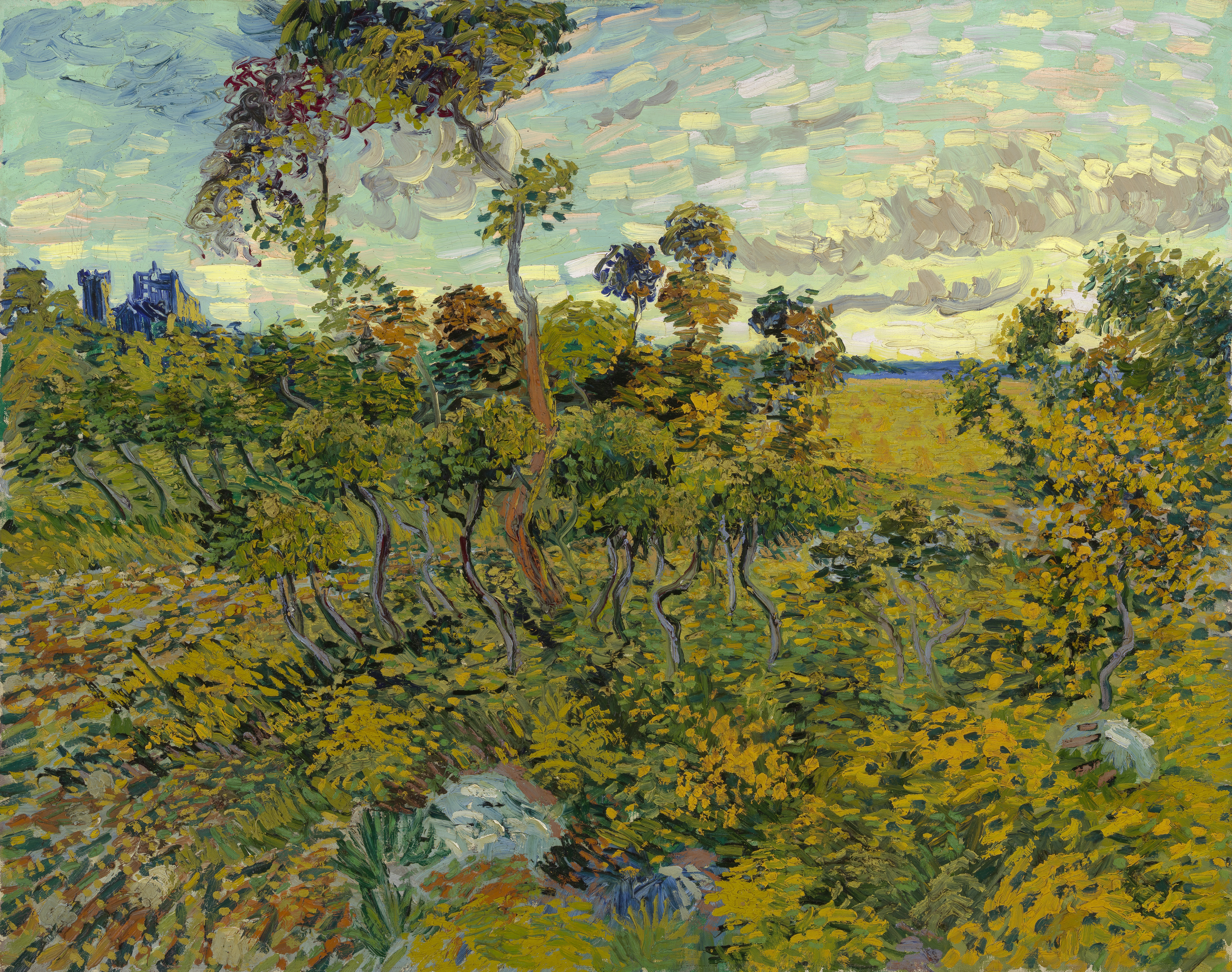Vincent Van Gogh, Tramonto a Montmajour