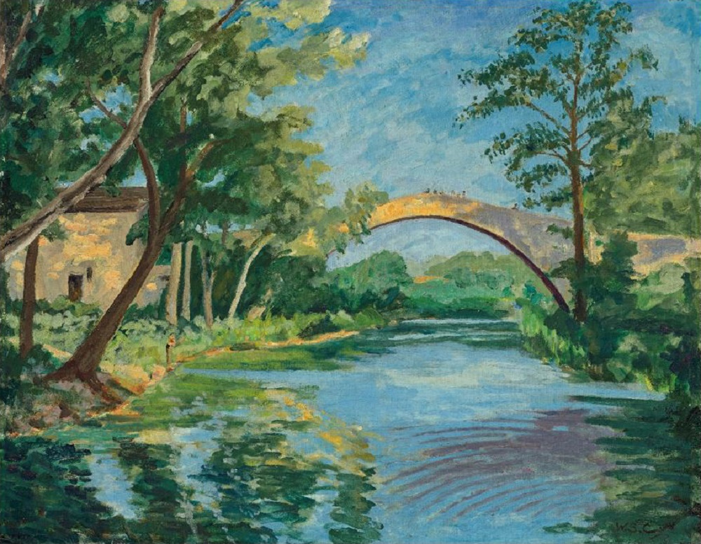 Winston Churchill, The Bridge at Aix en Provence, courtesy of Christie's