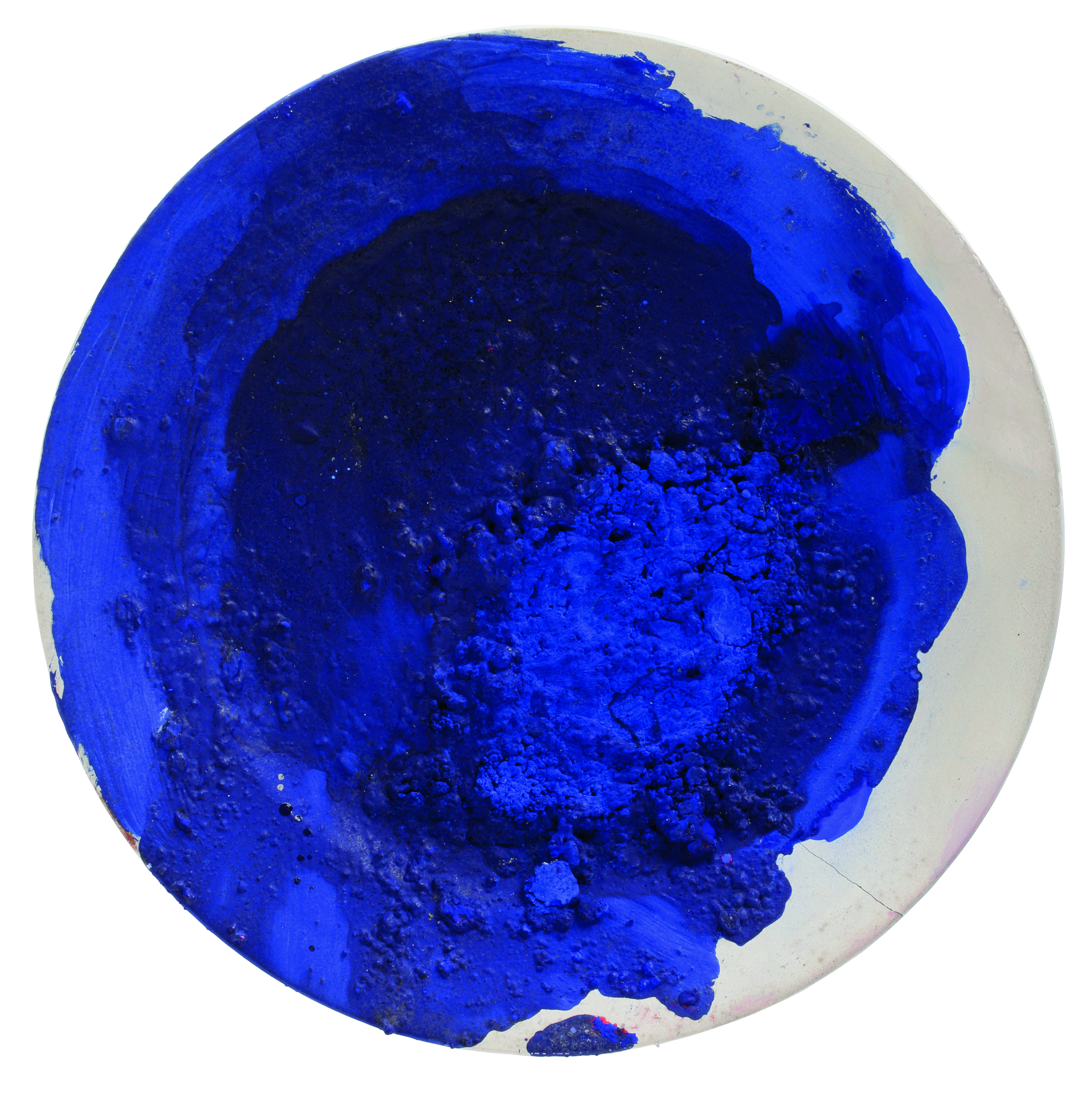 Yves Klein, piatto blu, senza titolo.